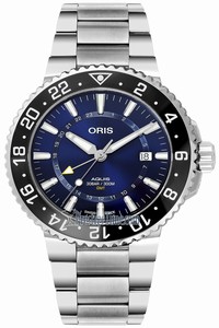 Replica 01 798 7754 4135-07 8 24 05PEB Oris Aquis GMT Date 43.5mm Mens Watch